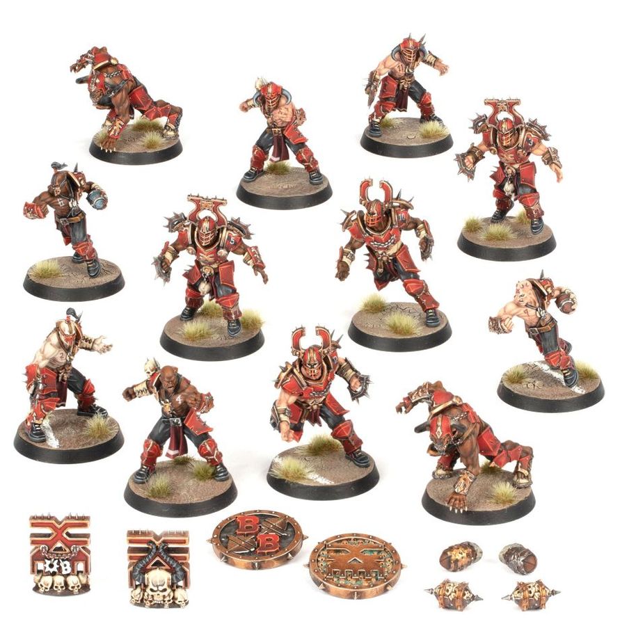 Blood Bowl- Khorne Team- The Skull Tribe Slaughterers