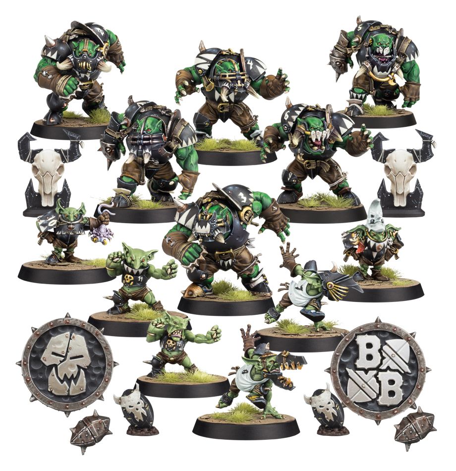 Blood Bowl- Black Orc Team: Thunder Valley Greenskins