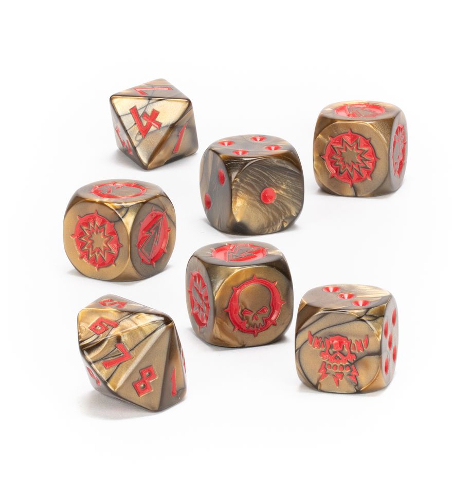 Blood Bowl- Chaos Dwarf Dice Set