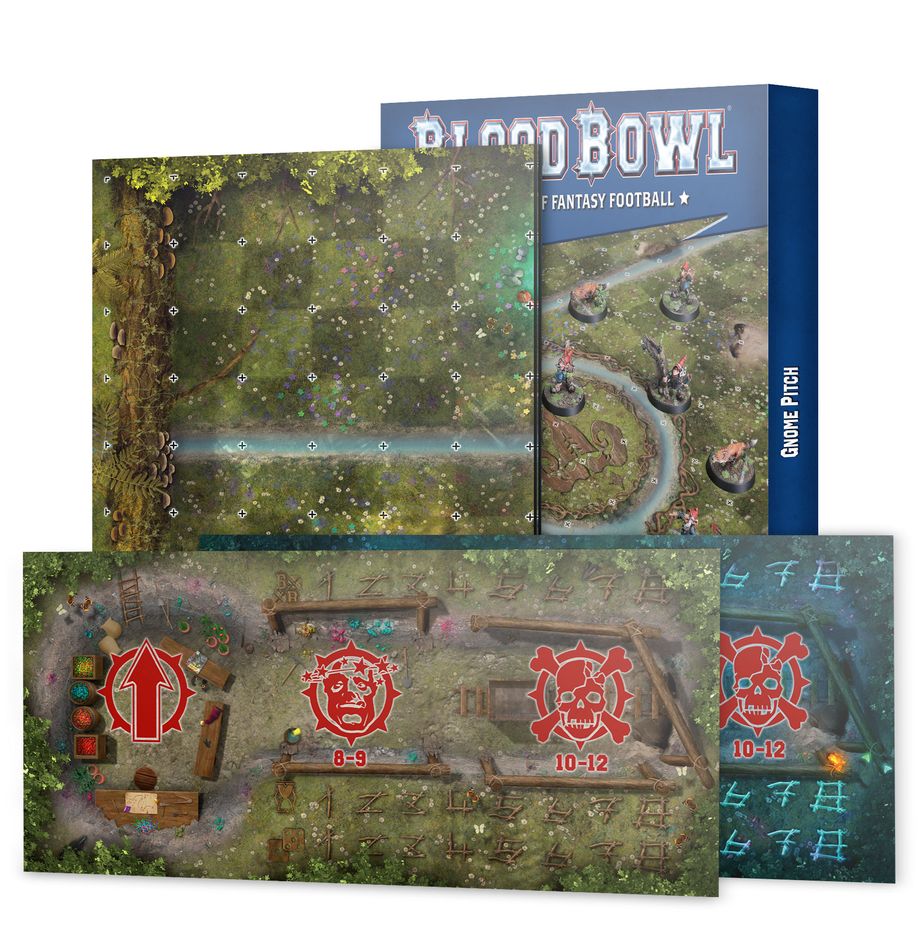 Blood Bowl- Gnome Pitch & Dugouts