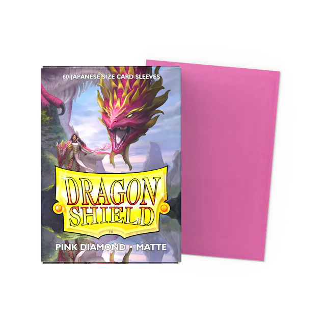Dragon shield- Matte Pink Diamond- Japanese size
