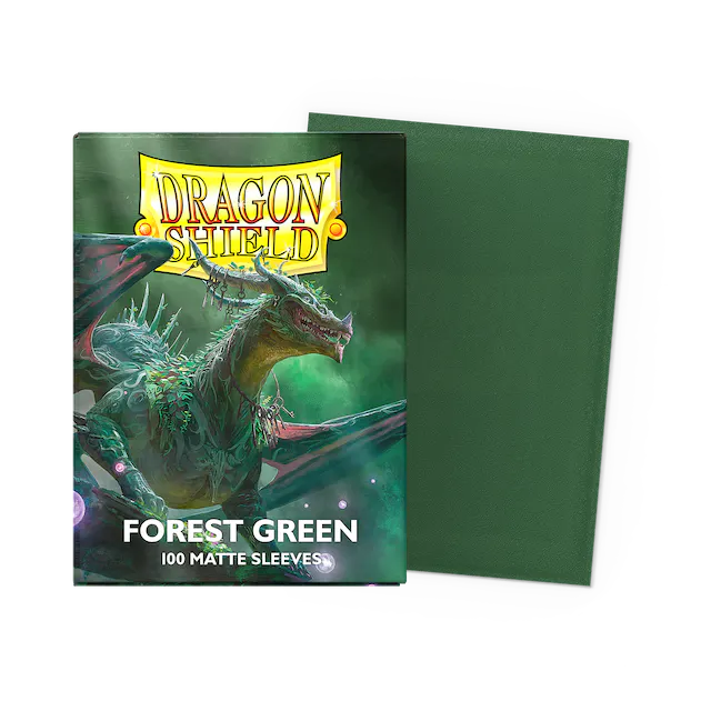 Dragon shield- Matte Forest Green(100CT)