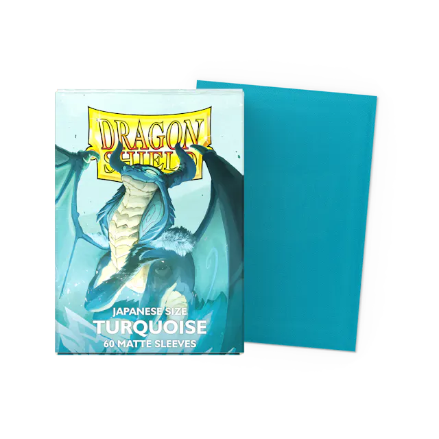 Dragon shield- Matte Turquoise- Japanese size