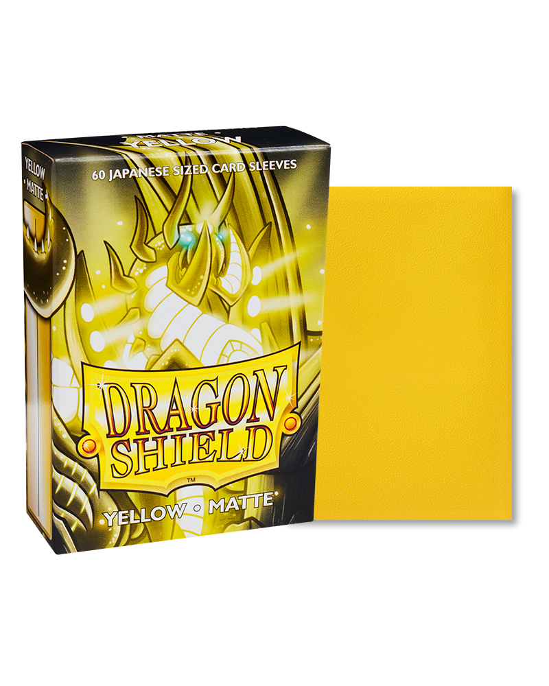 Dragon shield- Matte Yellow- Japanese size