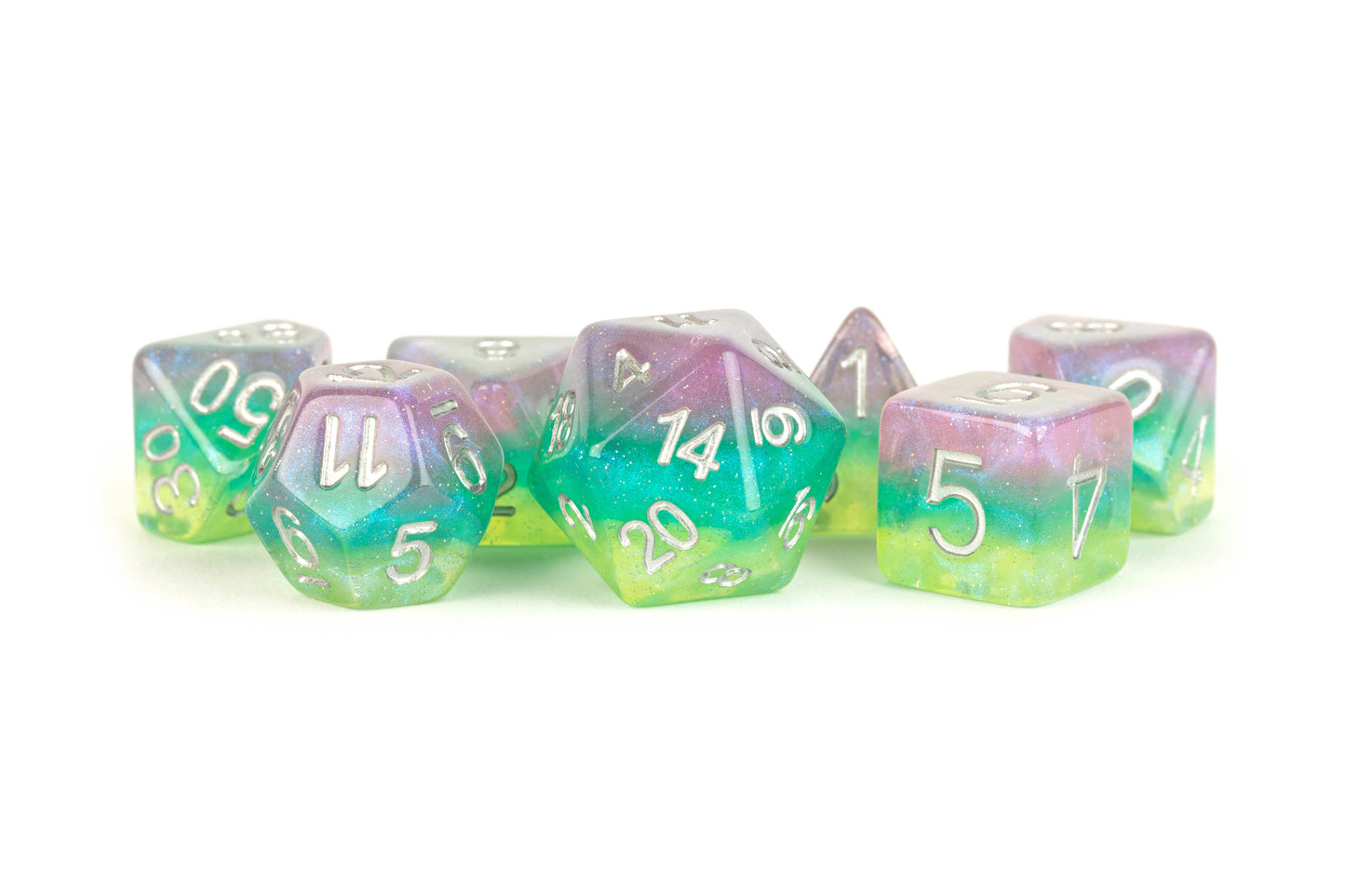 Resin Poly Dice- Layered Stardust Radiance