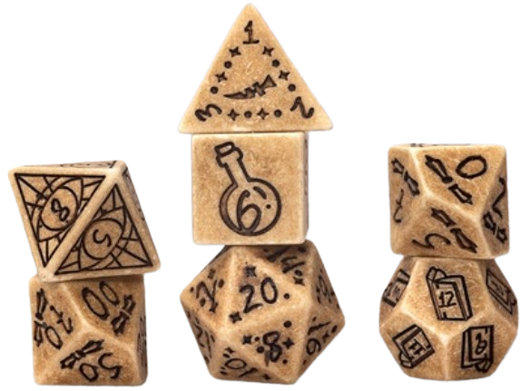 Sirius Dice- Illusionary Sandstone 7 Die Set