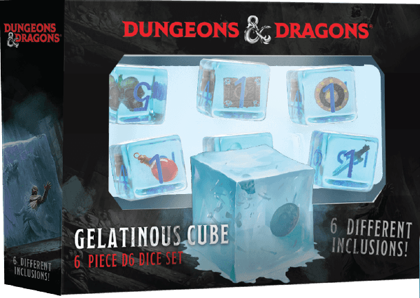 D&D Gelatinous Cube 6 Piece D6 Dice Set