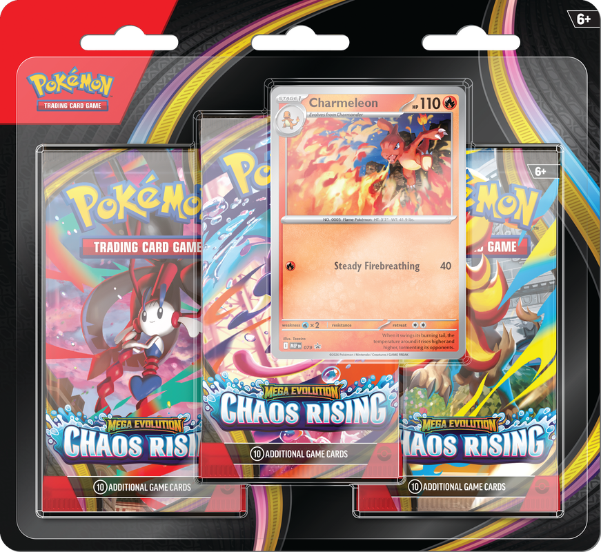 Pokémon - Chaos Rising- 3pk Blister