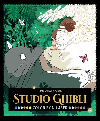 Studio Ghibli Color by number book