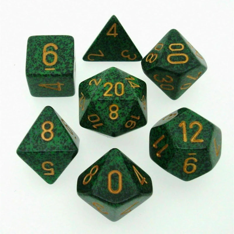Speckled 7-Die Set Golden Recon