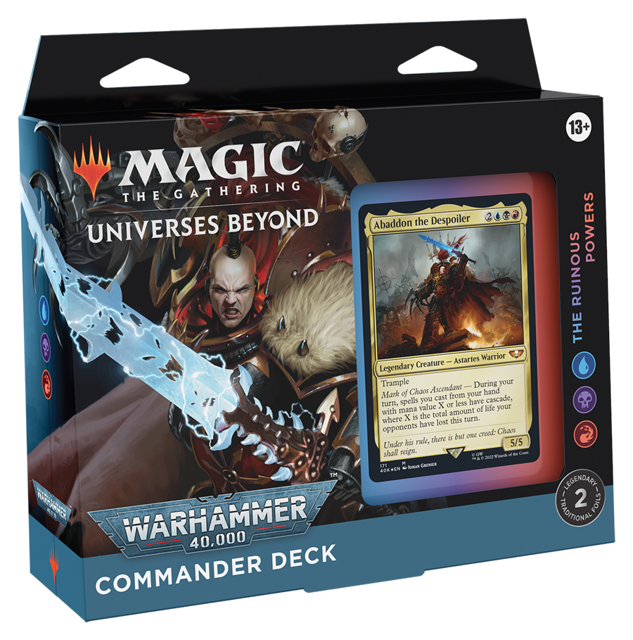 MTG Universes Beyond Warhammer 40,000 Commander Deck The Ruinous Powers