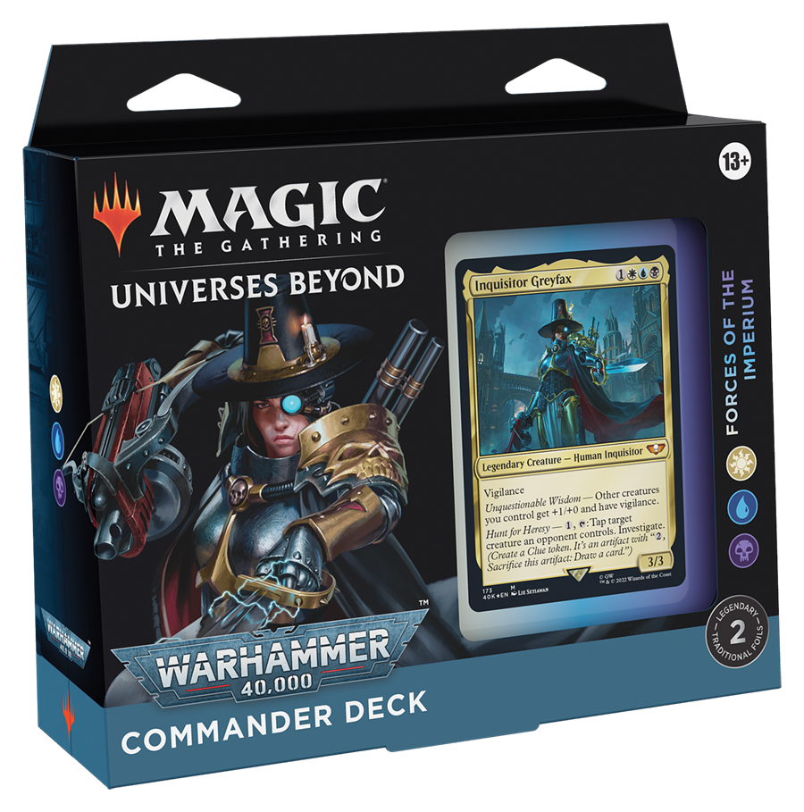 MTG Universes Beyond Warhammer 40,000 Commander Deck Forces of the Imperium