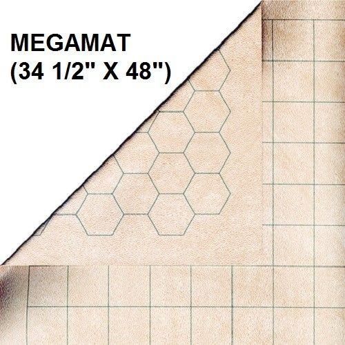 Mega Mat Reversible 1" Square/Hex 34.5" x 48"
