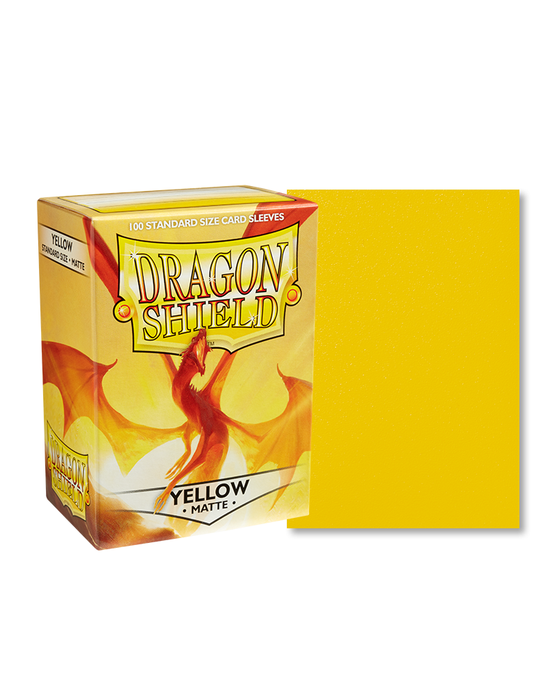 Dragon Shield Sleeves Matte Yellow (100 Count)
