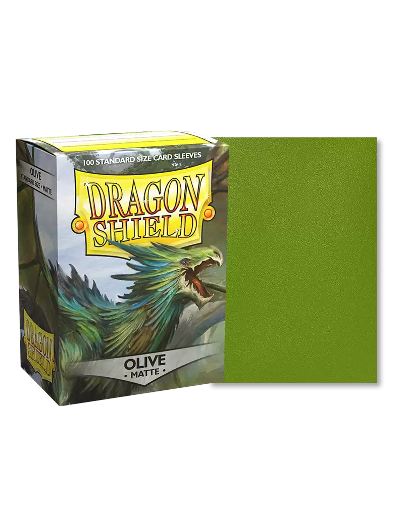 Dragon shield- Matte Olive(100CT)