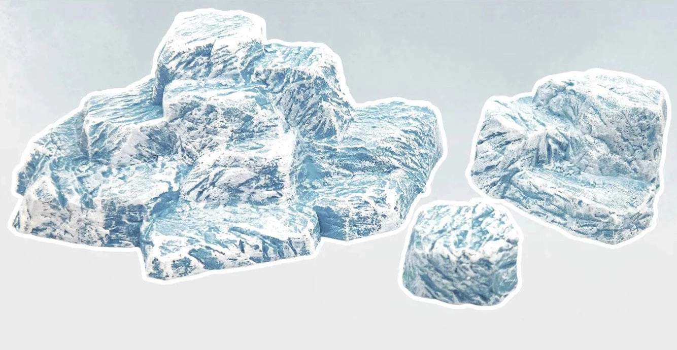 Monster Scenery Snowy Hills