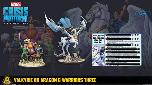 Marvel Crisis Protocol: Valkyrie On Elendil and Warrior Three