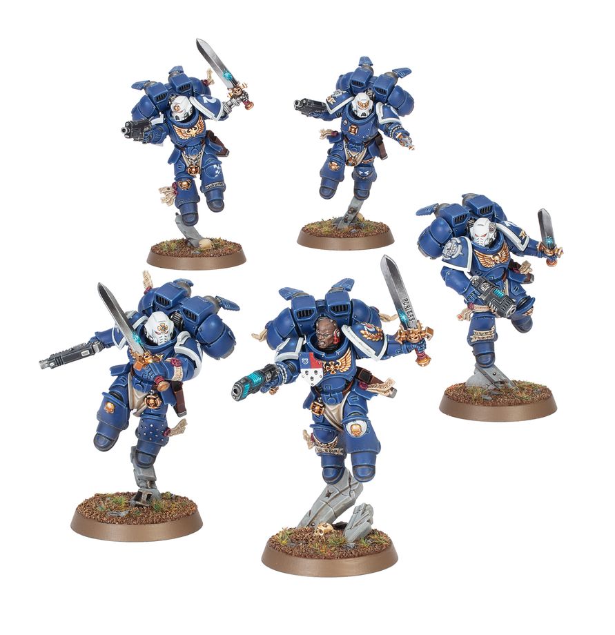 Warhammer 40k- Space Marines Vanguard Veteran Squad w/Jump Packs