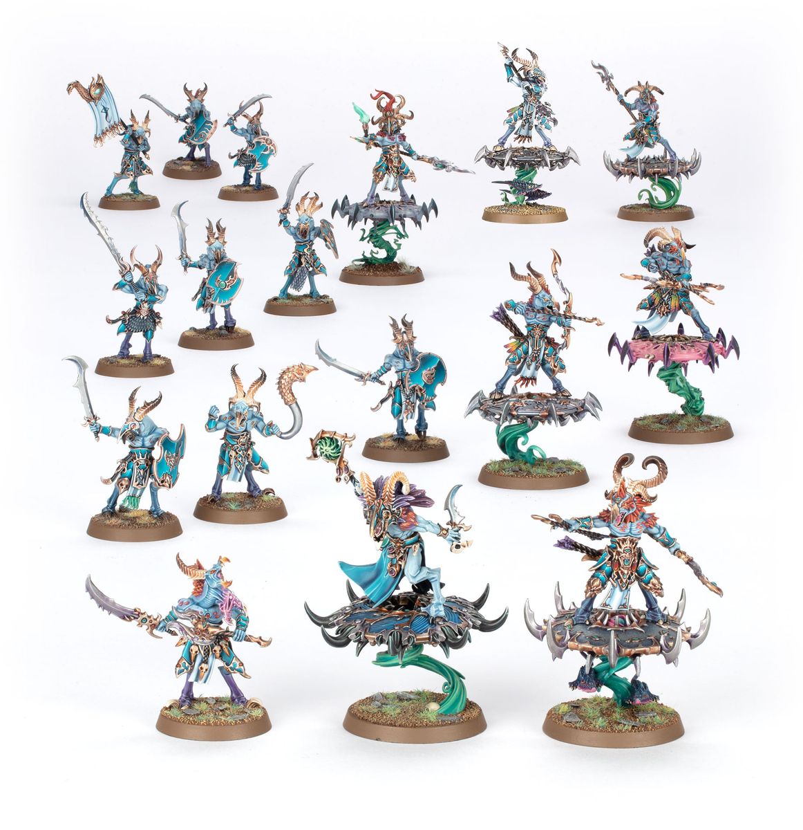 Spearhead- Disciples of Tzeentch: Tzaangor  Warflock