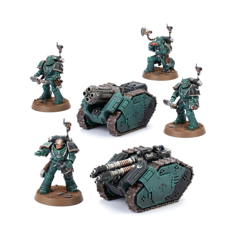Warhammer: The Horus Heresy:  Legiones Astartes Rapier Laser Destroyer And Quad Launcher Battery.