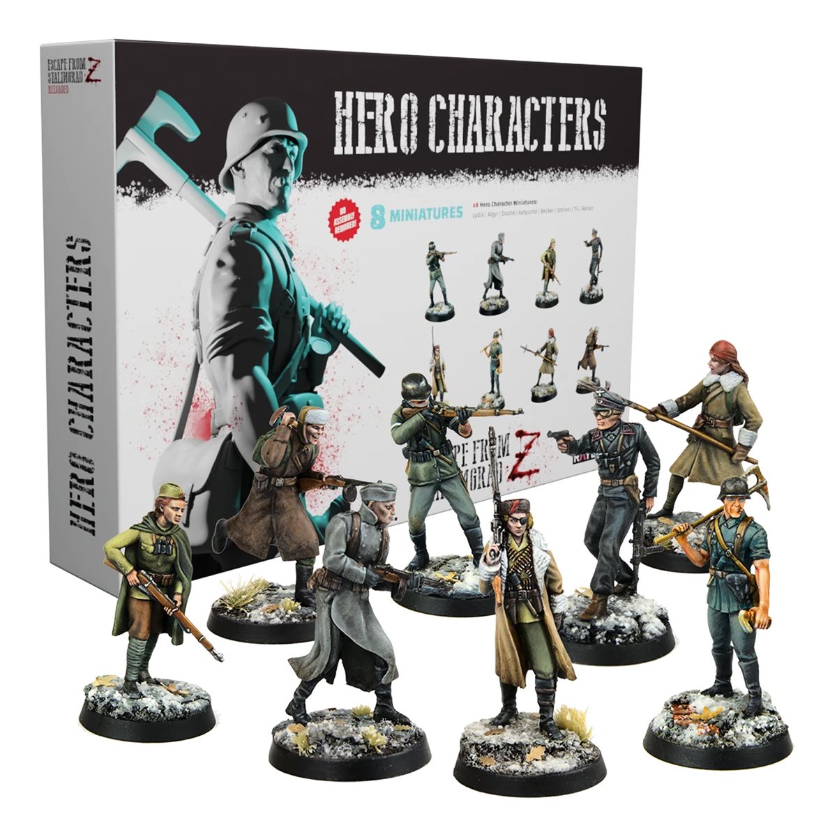 Escape from Stalingrad Z: Reloaded: Hero Miniatures Set