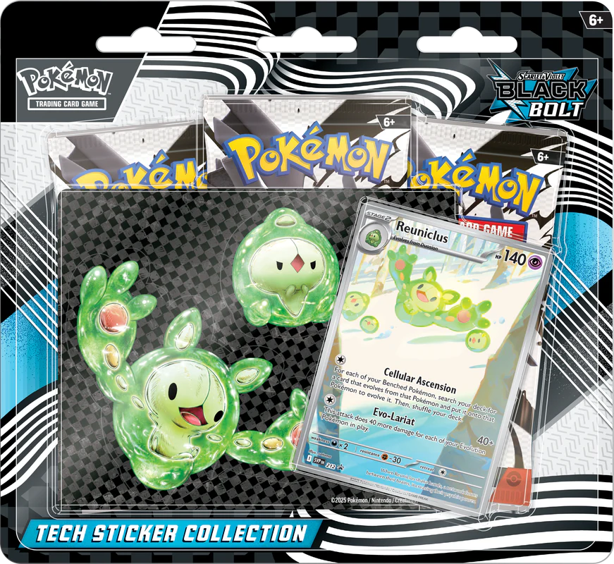 Pokemon: Black Bolt & White Flare- Tech Sticker Collection