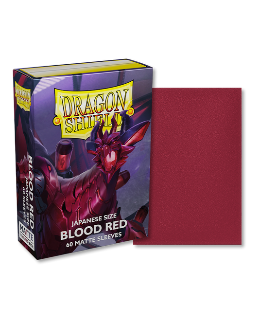 Dragon shield- Matte Blood red- Japanese size