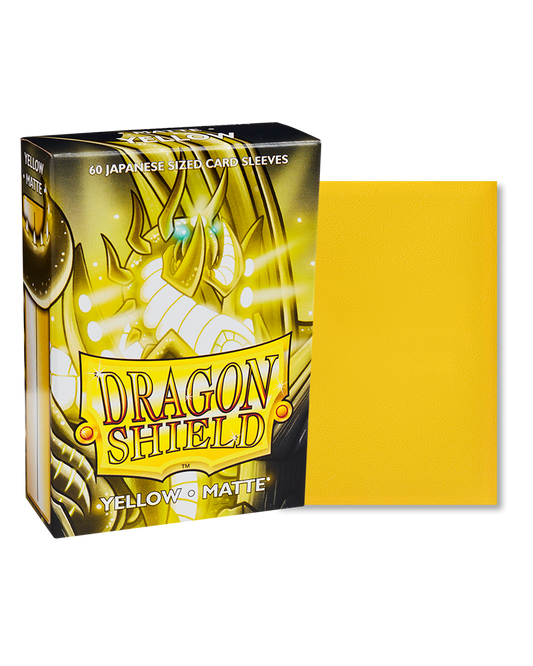 Dragon shield- Matte Yellow- Japanese size