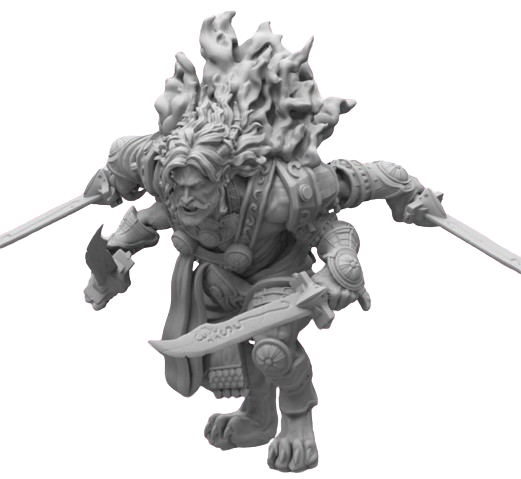 Conquest: Sorcerer Kings Rakshasa Bakasura Swords/Ravanar Fork