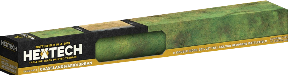Battlefield in a Box- Hextech- Game mat 1-Grasslands/Arid/Urban