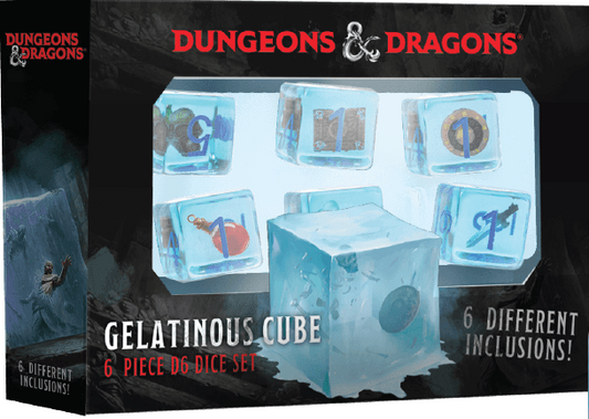 D&D Gelatinous Cube 6 Piece D6 Dice Set