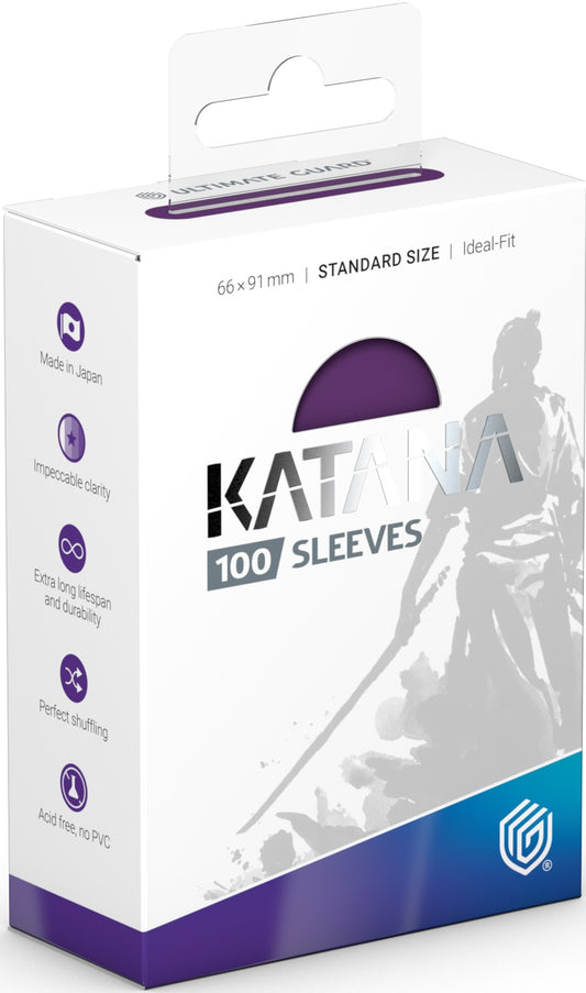 Katana Sleeves (100) Purple- Iris Bloom