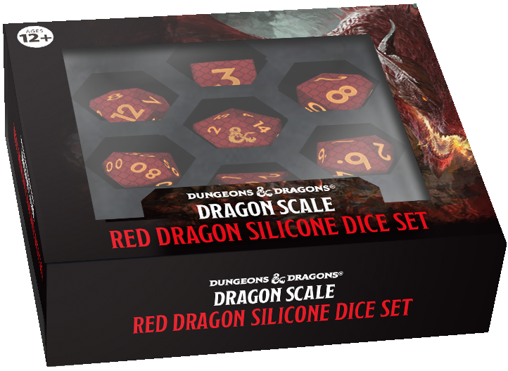 D&D Metal 7 Die Set Dragon Scale