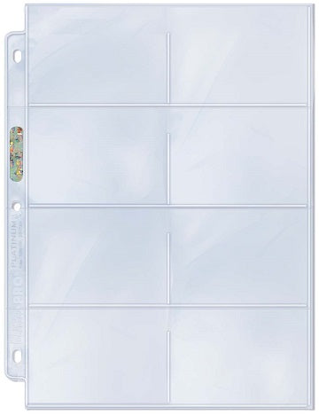 Ultrapro - 8 Pocket Binder Pages (100CT) Hologram Singles