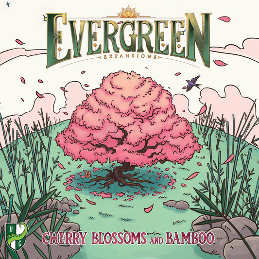 Evergreen- Cherry Blossoms and Bamboo