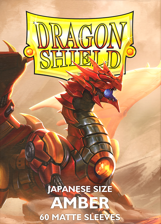 Dragon shield- Matte Amber- Japanese size