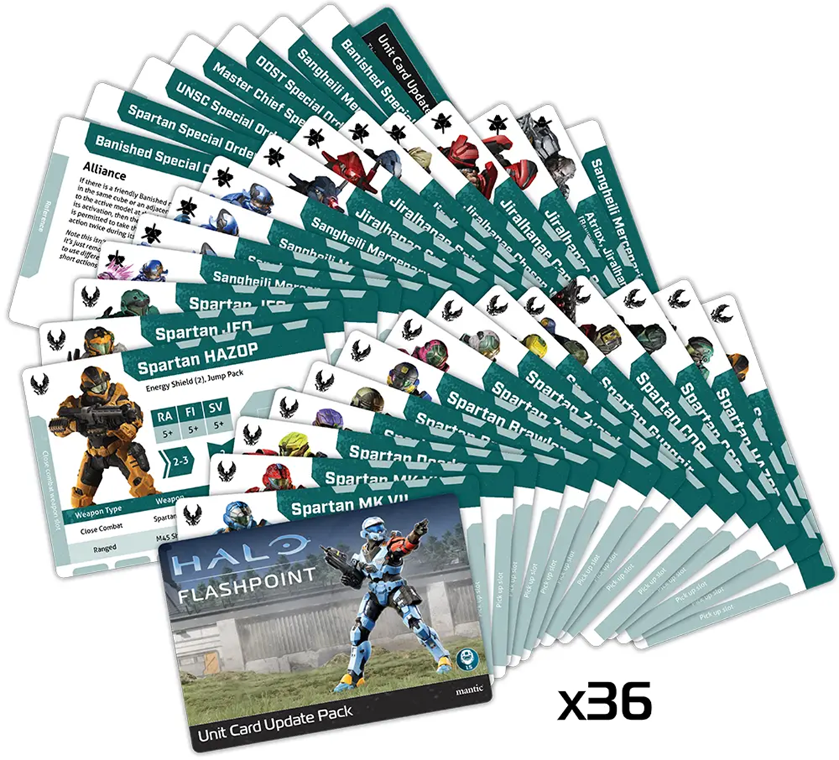 Halo Flashpoint Unit Card Update Pack