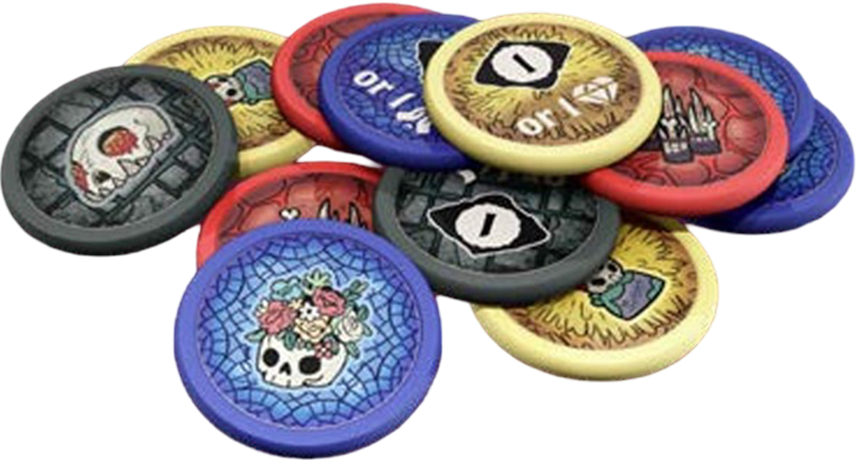 Cult of the Lamb The Board Game: Acrylic Decorations Tokens