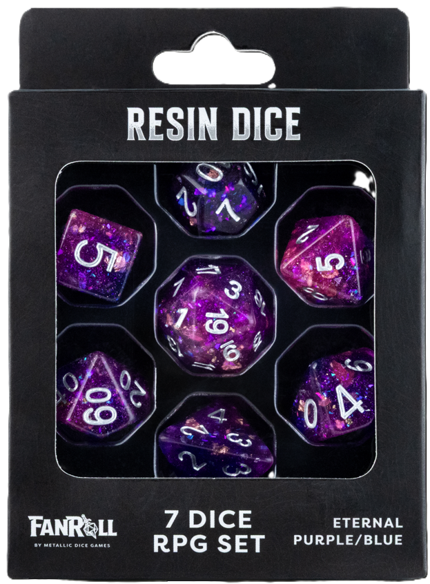 Resin Dice- Eternal Purple/Blue