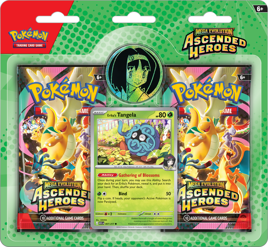Pokemon: Mega Evolution Ascended Heroes 2 Pack Blister Erika/Larry