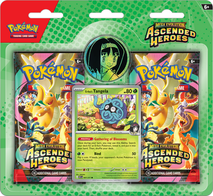 Pokemon: Mega Evolution Ascended Heroes 2 Pack Blister Erika/Larry