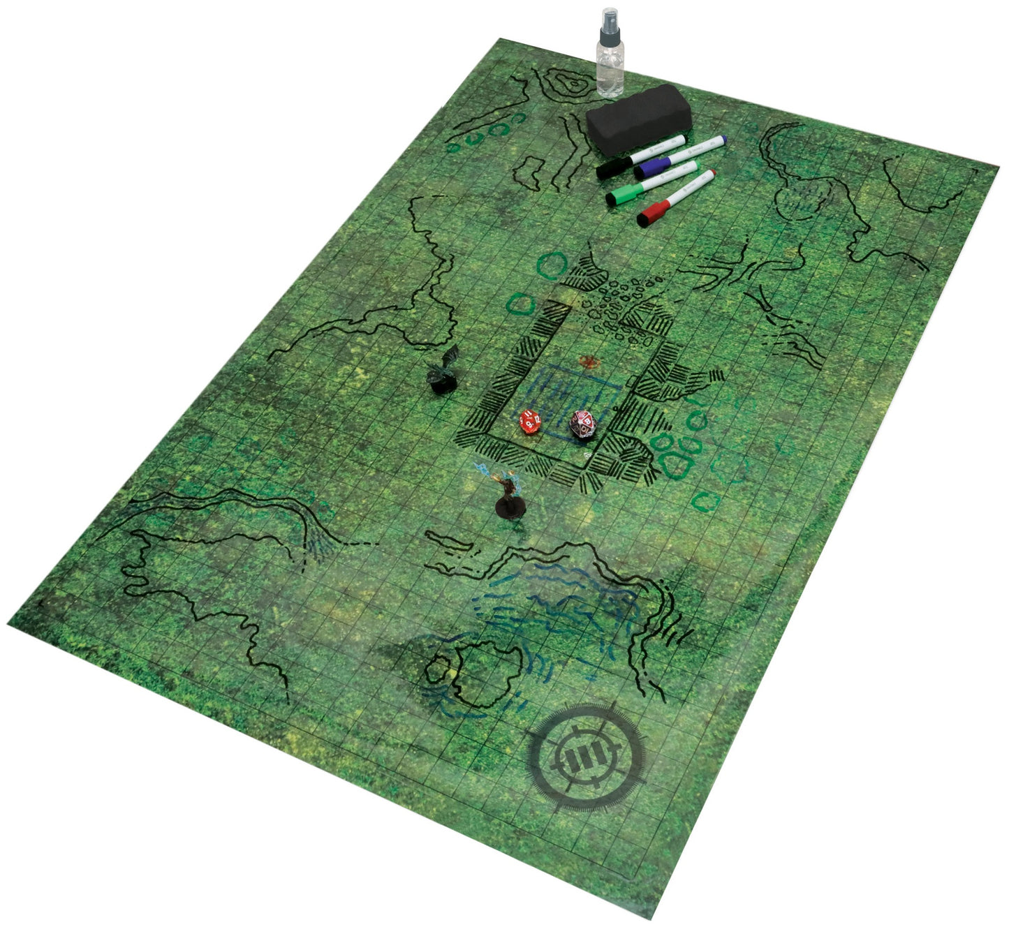 Tabletop RPG Grid Mat Campaign Kit