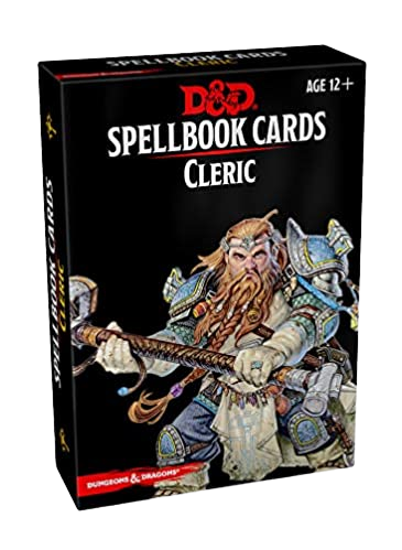 Dungeons and Dragons RPG Spellbook Cards Cleric 2nd Edition