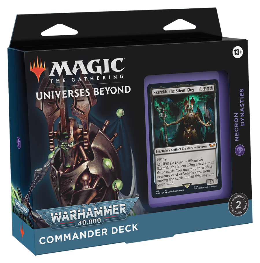 MTG Universes Beyond Warhammer 40,000 Commander Deck Necron Dynasties