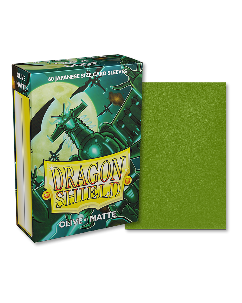 Dragon shield- Matte Olive- Japanese size