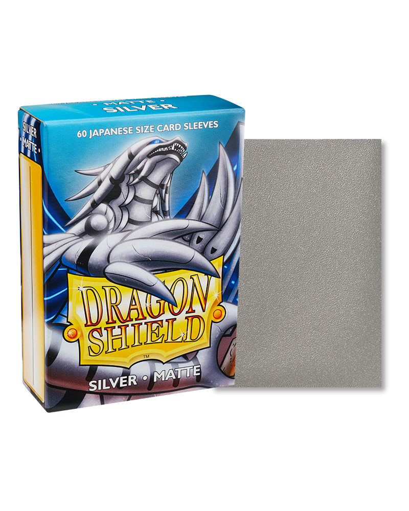 Dragon shield- Matte Silver- Japanese size