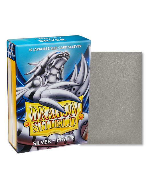 Dragon shield- Matte Silver- Japanese size